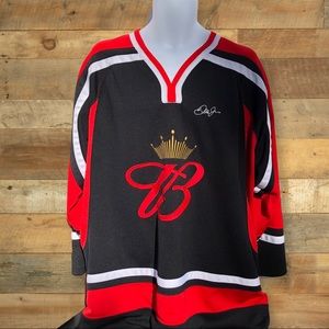 Dale Earnhardt Jr Budweiser Hockey Jersey NASCAR #8 size Large